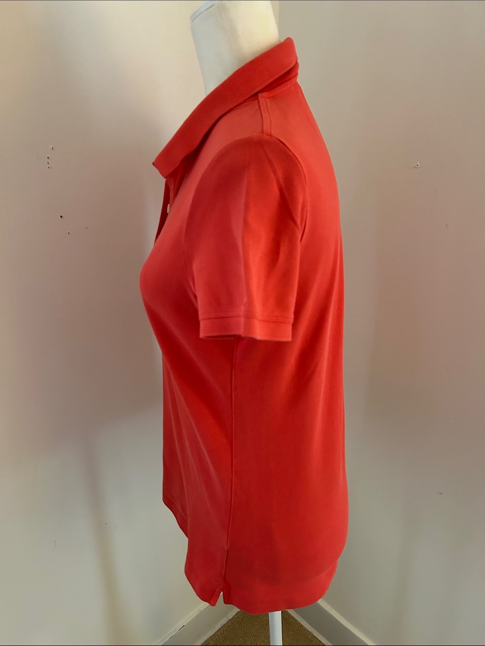 Lilly Pulitzer Orange Cotton Polo Top  sz M - Picture 3 of 5